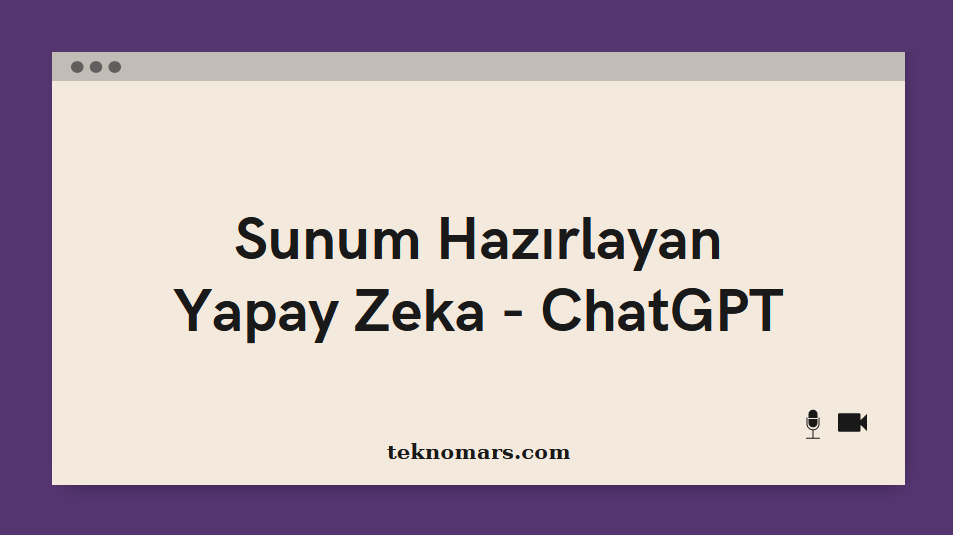 sunum hazırlayan yapay zeka